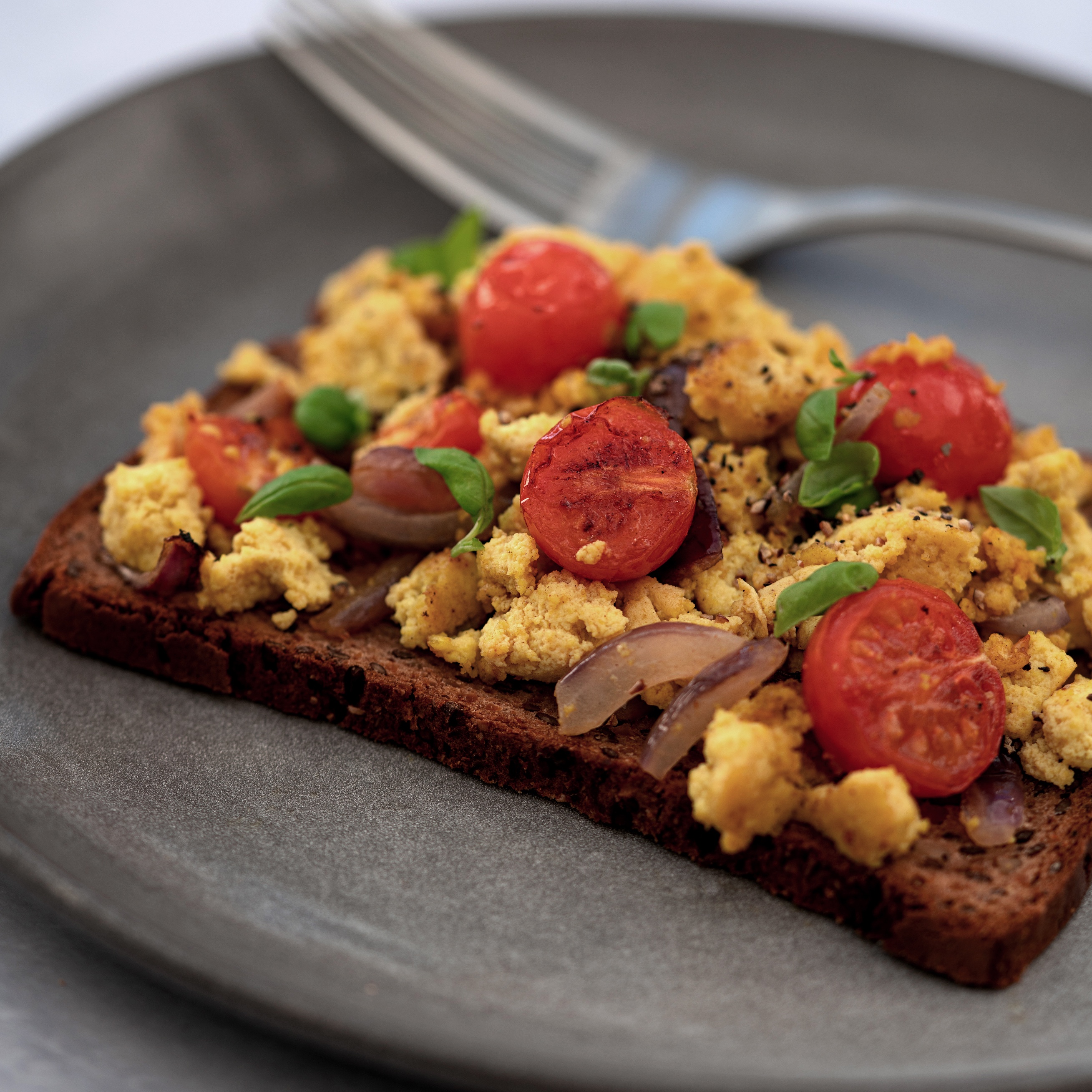Profusion Organic High Protein Vegan Tofu Scramble on High Protein Bread