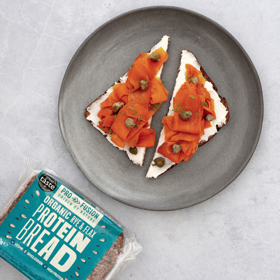 Profusion organic high protein IIFYM macro vegan smoked salmon