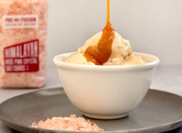 vegan organic salted caramel coconut ice cream